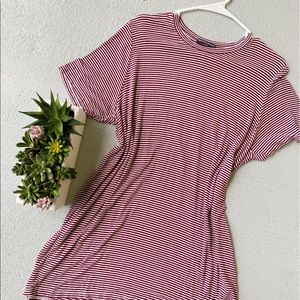 BRANDY MELVILLE Striped Tee Shirt Dress